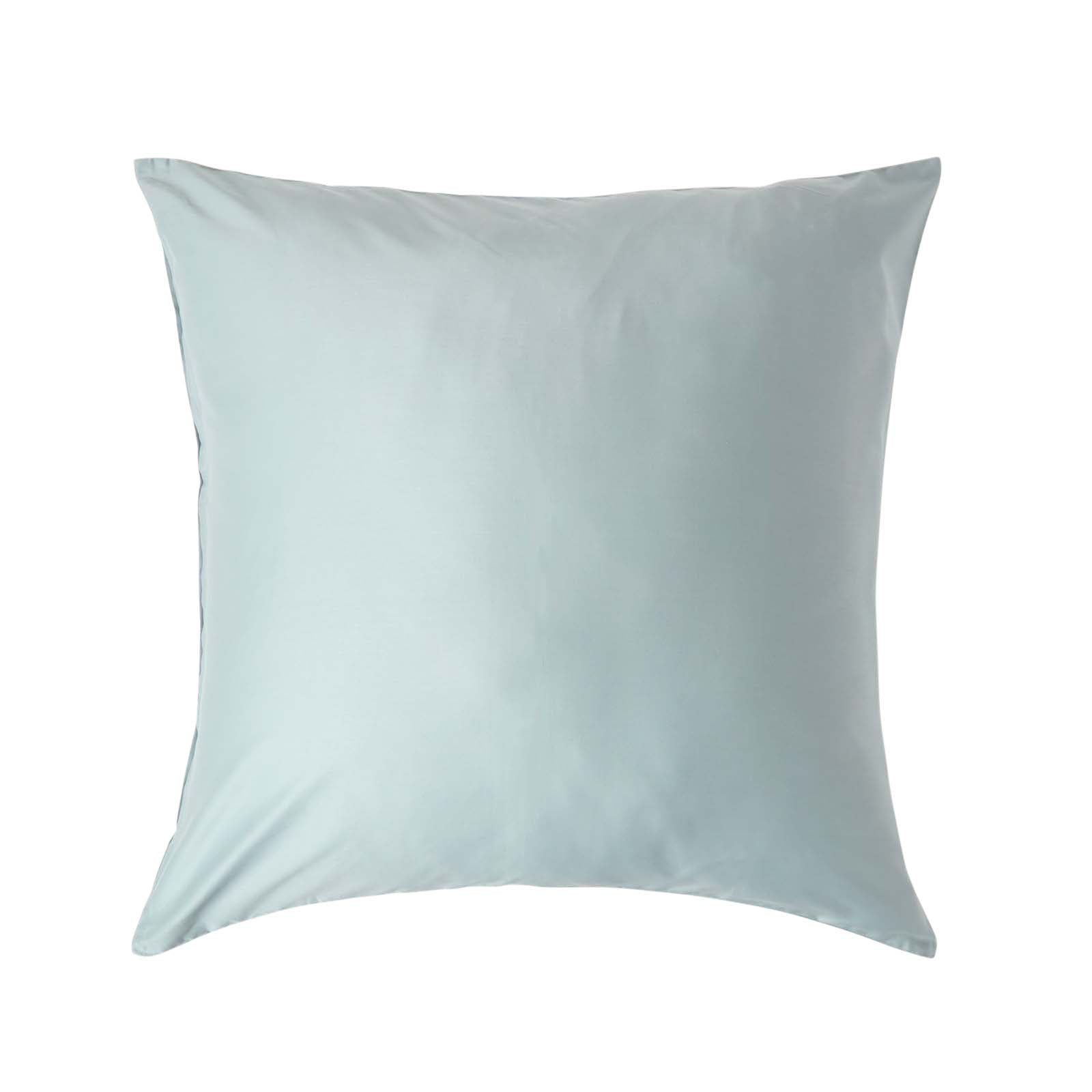 Organic Cotton European Size Pillowcase 400 Tc | 80cm x 80cm | Duck Egg Blue
