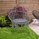 Portablecotton-polyester Blend Macrame Hanging Rope Chair