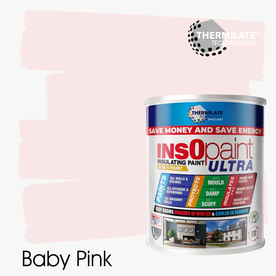Insopaint Ultra - 9 In 1 Interior & Exterior Paint | 5l | Baby Pink