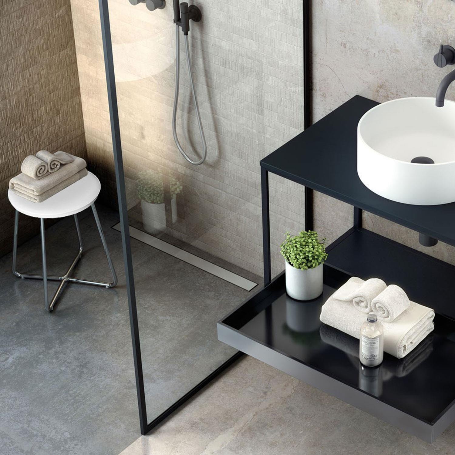 Shower Seat 31cm, Up To 150 Kg, White, Architect S+ Collection