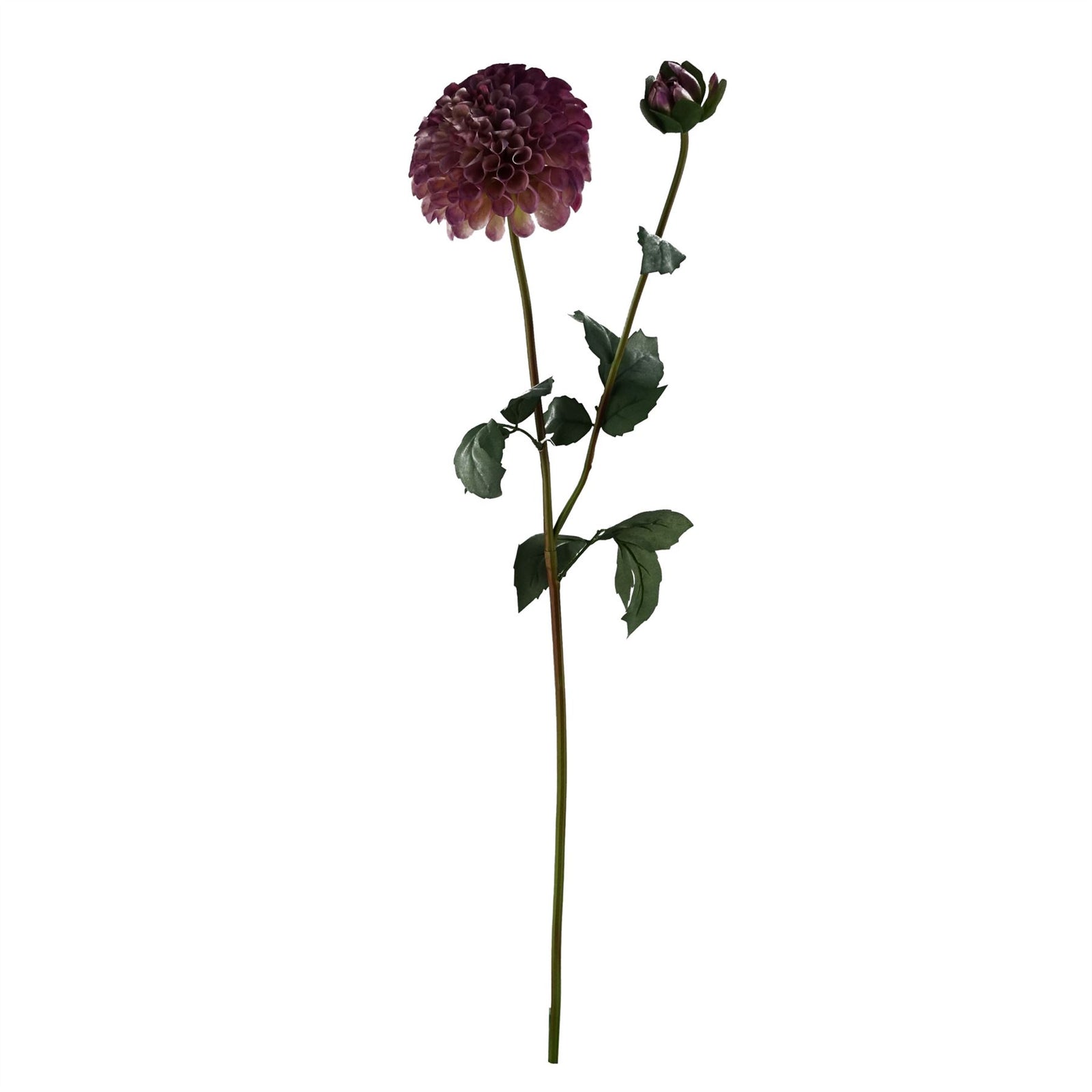 90cm Pink Artificial Peony Dahlia Glass Vase