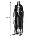 Halloween Hanging Skeleton Ghost With Motion Sensor