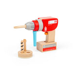 Wooden Drill - Toy Drill With Magnetic Drill Bits