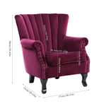 Breeins Vintag Armchair With Rubberwood Legs