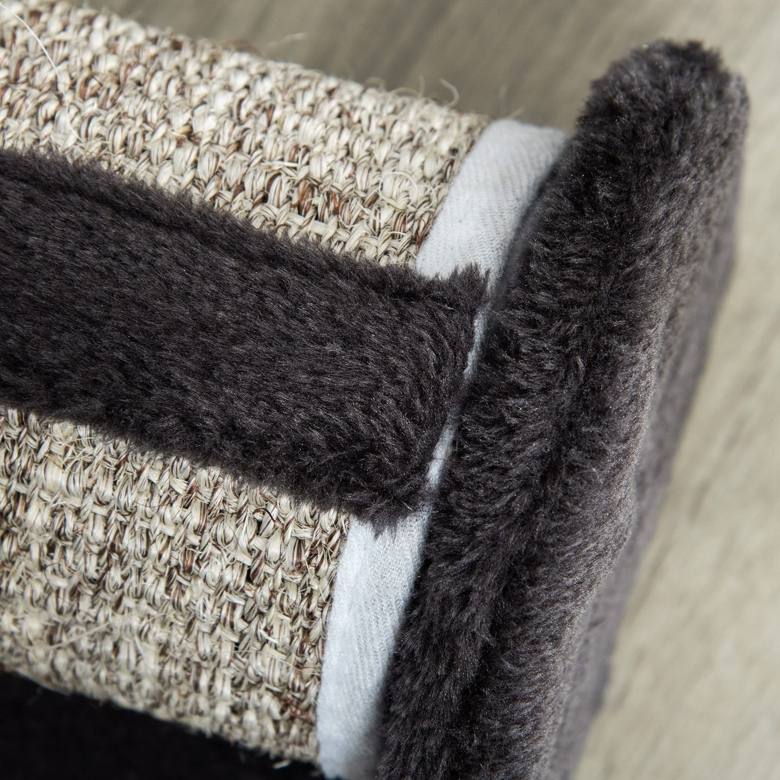 Cat Scratcher Sisal Scratching Pad Mat Kitten Toy W/roller Feather Teaser