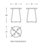 Multi Functional Stool, , Small Side Table, Beige, Geyser Collection