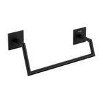 Towel Rail, 25cm, Self-adhesive, Black, Asymmetrical, Stick Collection
