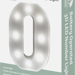 St Helens Battery Operated 3d Led Number