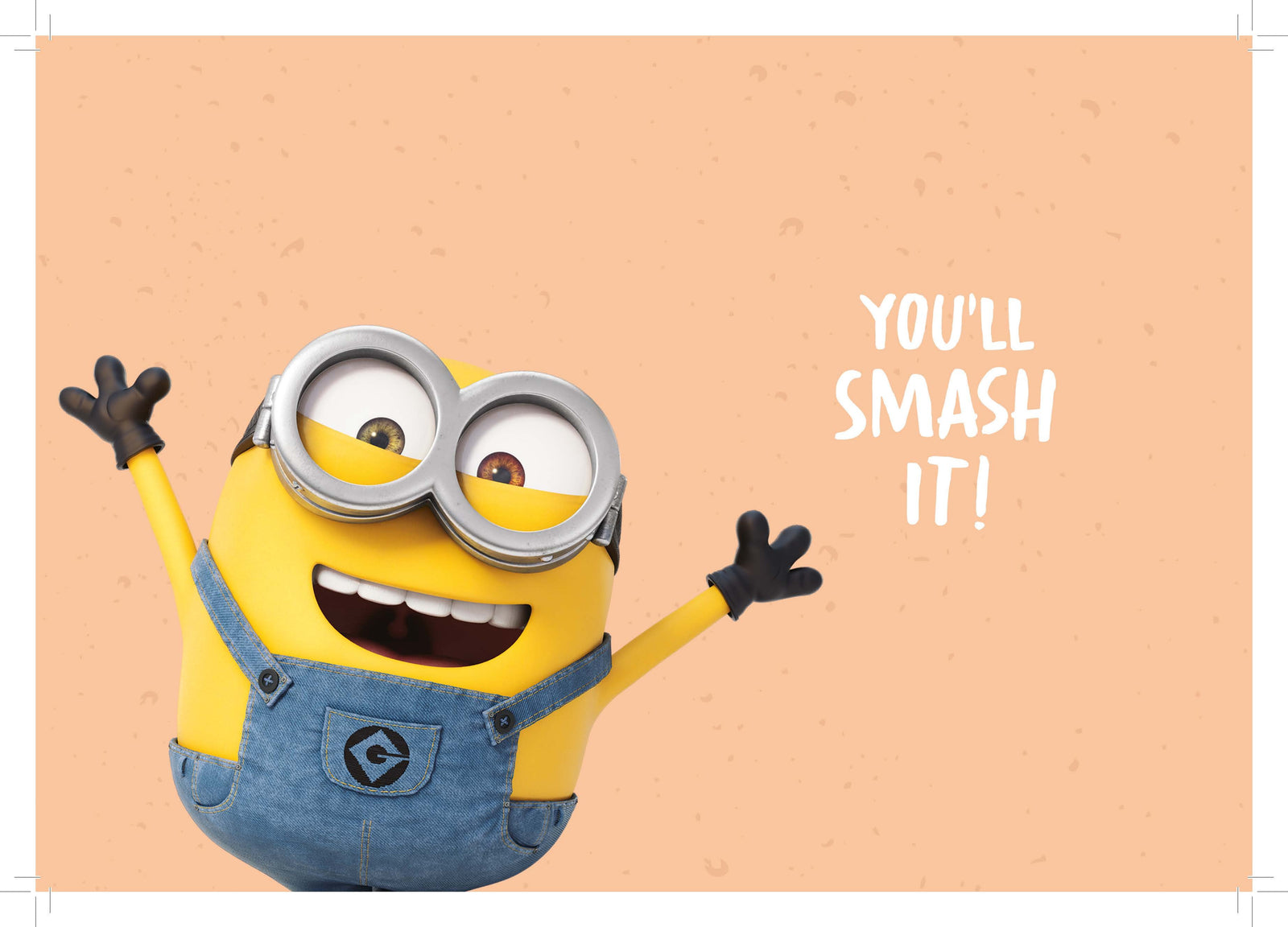 Despicable Me Minions 'good Luck' Card Official Product