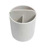 Recycled Toothbrush Holder - Three compartments - Easy to clear removable parts - Made in the UK | Graphite Black
