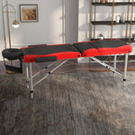 Portable Massage Table Beauty Therapy Couch Bed Spa | One Size | Red