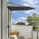3m Half Round Parasol Balcony Shade