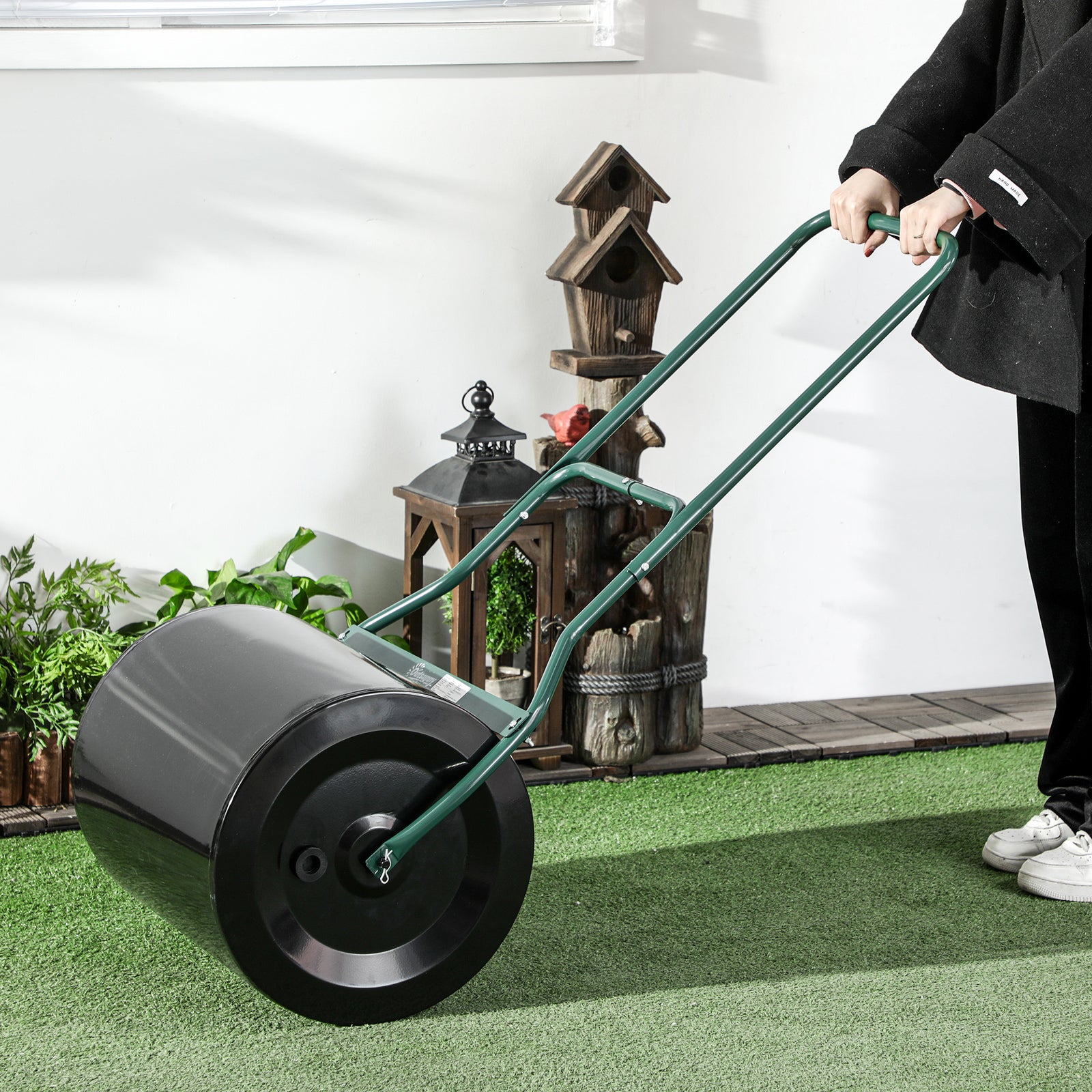 Φ50cm Steel Lawn Roller Push/pull Fillable Cylinder