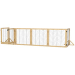 8 Panels Freestanding Dog Barrier For S And M Dogs | Brown