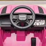 Land Rover Defender Licensed 12v Kids Ride On Car W/ Remote | Pink