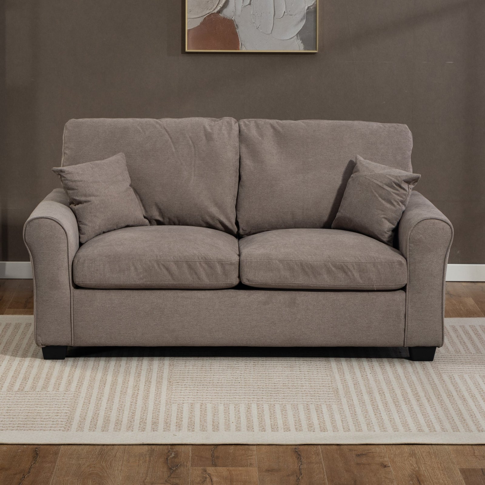 Lewiston Fabric Pull Out Sofabed | Brown