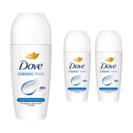 Classic Fresh Roll On Antiperspirant Long Lasting Fragrance, 3x50ml