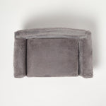 Plush Fold Out Sofa Pet Bed | Large | Grey