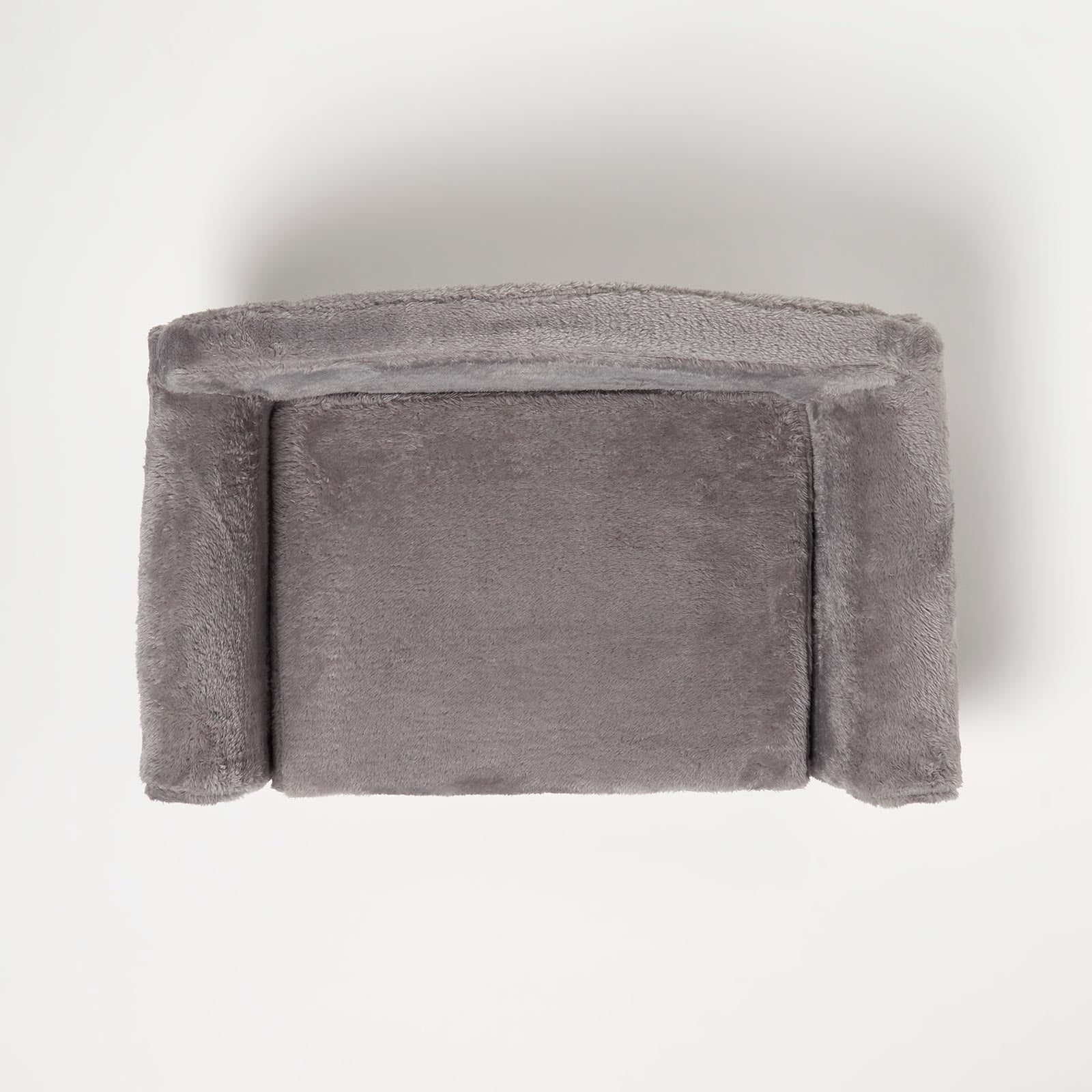 Plush Fold Out Sofa Pet Bed | Large | Grey