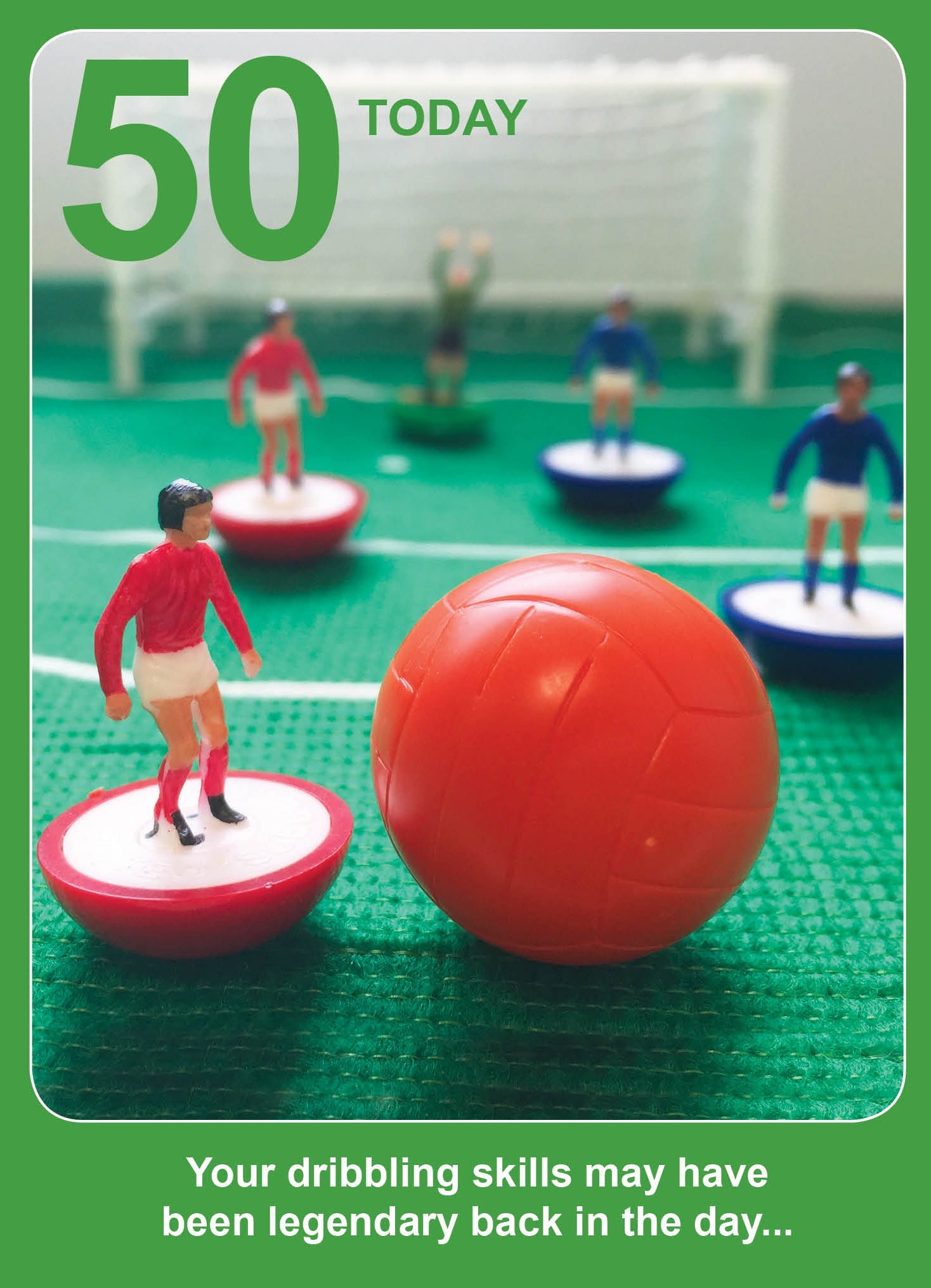 Subbuteo Subbuteo Age 50 Birthday Card Official Product