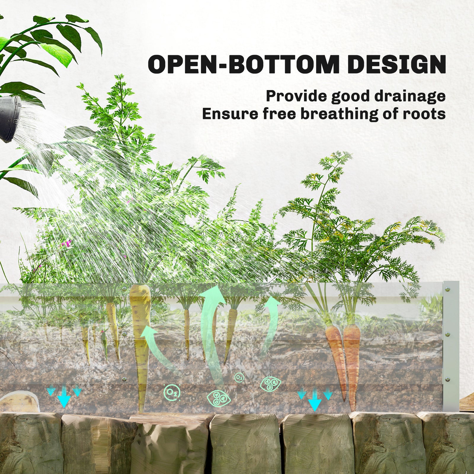 Small Greenhouse Outdoor Greenhouse With Roll Up Door | White