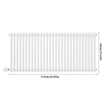 1200w Wall Mounted Electric Radiator Heater With Thermostat, Wifi & App Control, Child Lock, Ipx4 Waterproof, 119cm X 60cm | White