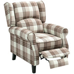 Recliner Chair Wingback Living Room | Brown