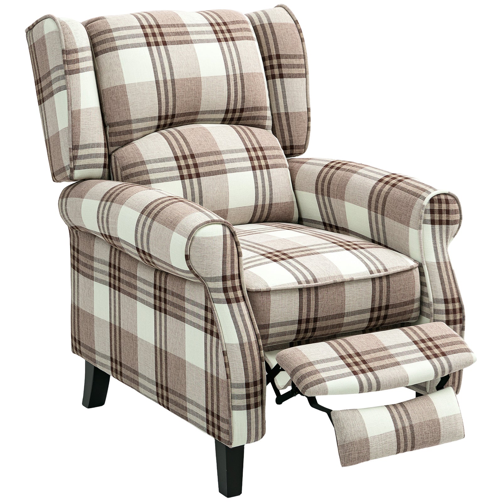 Recliner Chair Wingback Living Room | Brown