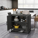 Modern Storage Cupboard With Adjustable Shelf 2 Doors | One Size | Gray