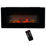 Electric Fireplace Heater Wall Mount With Flame Effect