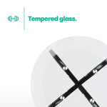 Round Glass Coffee Table - Black