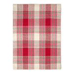 Tartan Check Non-slip 100% Wool Rug | 120cm x 180cm | Red