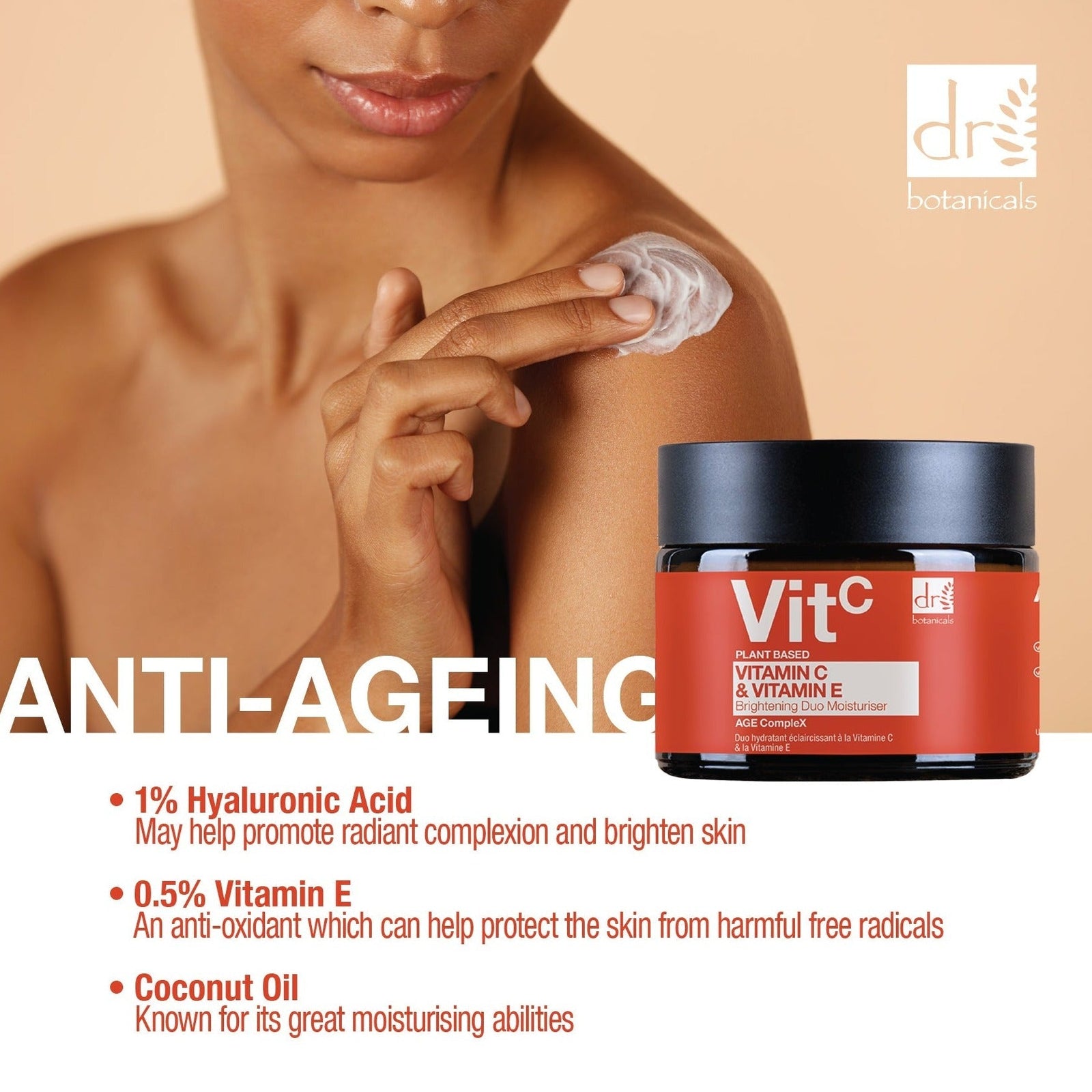 Vitamin C 1% & Vitamin E Brightening Duo Moisturiser 60ml