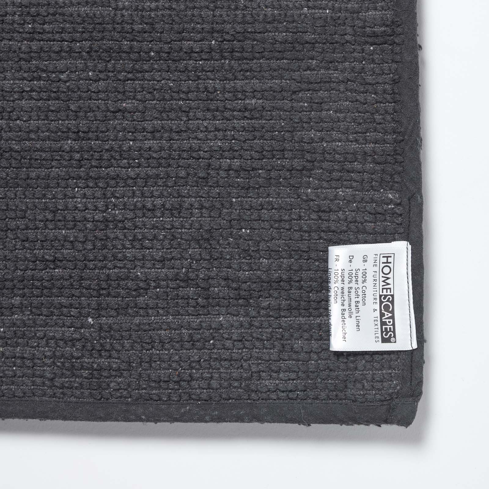 Spa Supreme Luxury Bath Mat | 50 x 80cm | Black