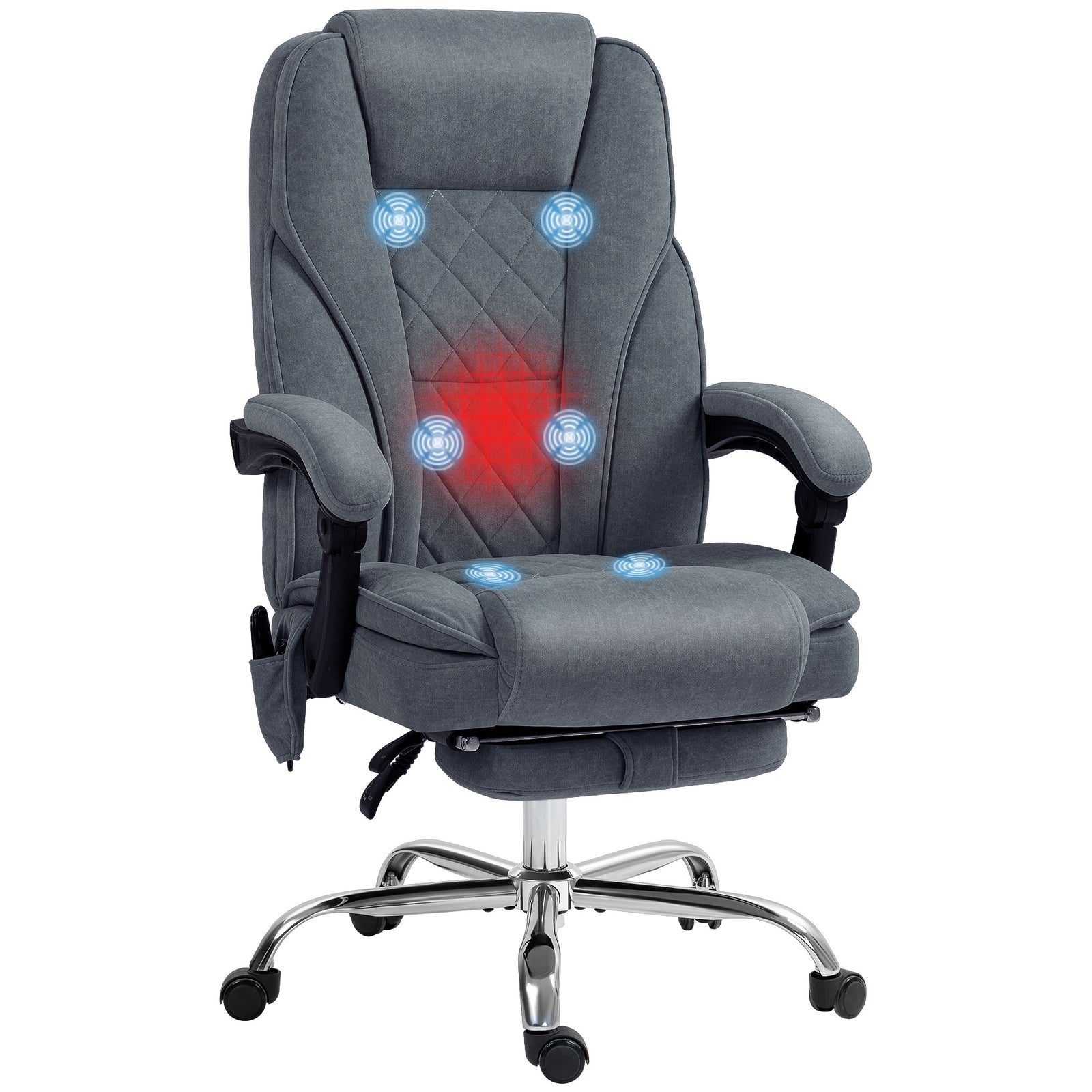 Massage Chair, Reclining Desk | Dark Grey