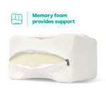 Orthopaedic Leg Pillow With Strap Fleece | One Size | White