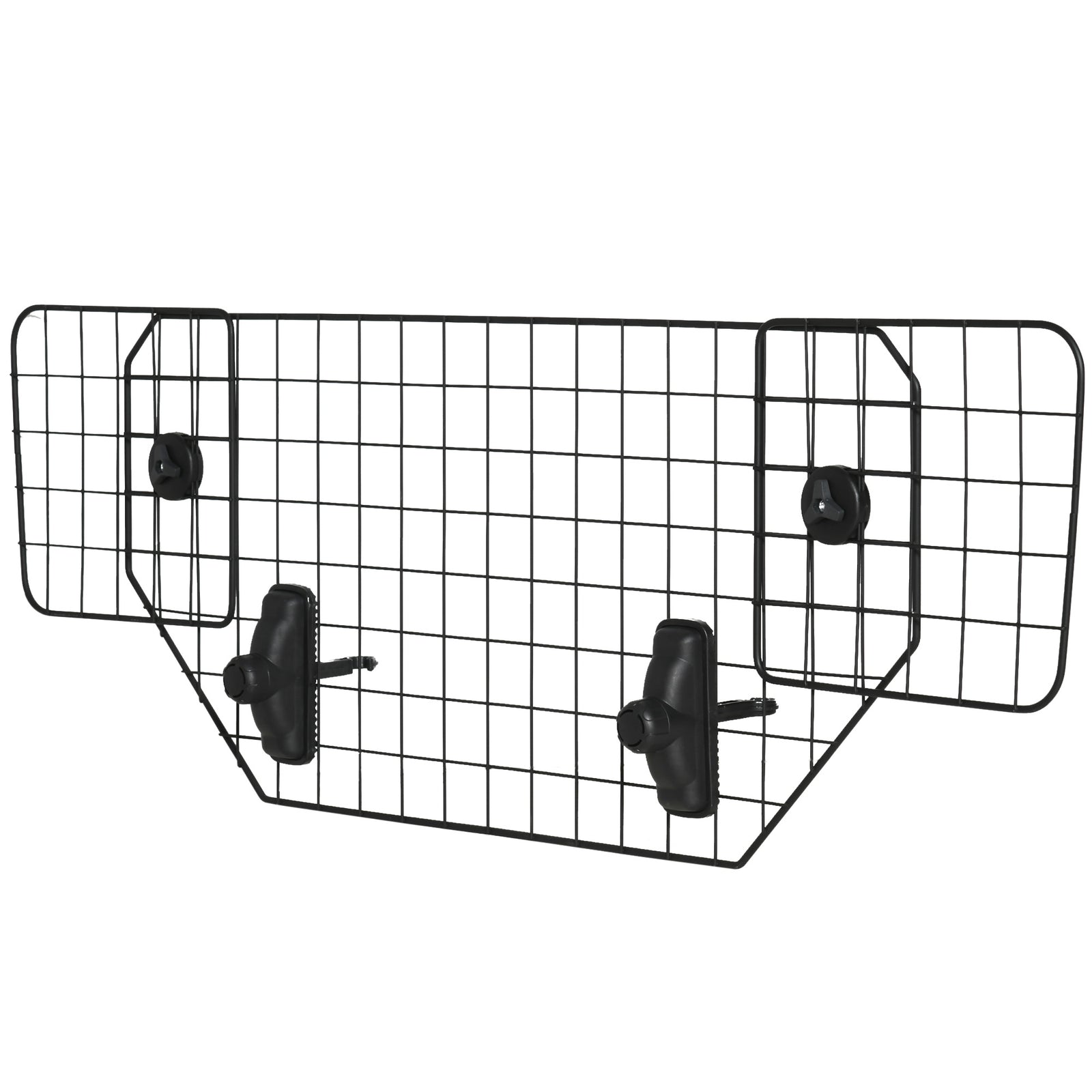 Pawhut Car Dog Guard Mesh Boot Barrier Pet Headrest Travel, 90-120w X 40.5h Cm