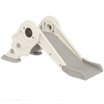 Aiyaplay 3 In1 Kids Slide With Basketball Hoop, Climber, Cream White