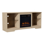Tv Stand Electric Fireplace Adjustable Flame With Remote Control