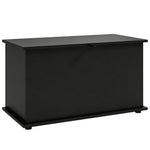Storage Chest With Safety Hinged Lid, 102l Storage Box | Black
