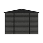 10 X 8ft Metal Storage Shed With Foundation, Double Sliding Doors & Vents, Weatherproof Outdoor Tool Shed For Garden Or Backyard