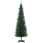 6ft Pencil Artificial Christmas Tree With Solid Stand Tips Green | 6ft | Green