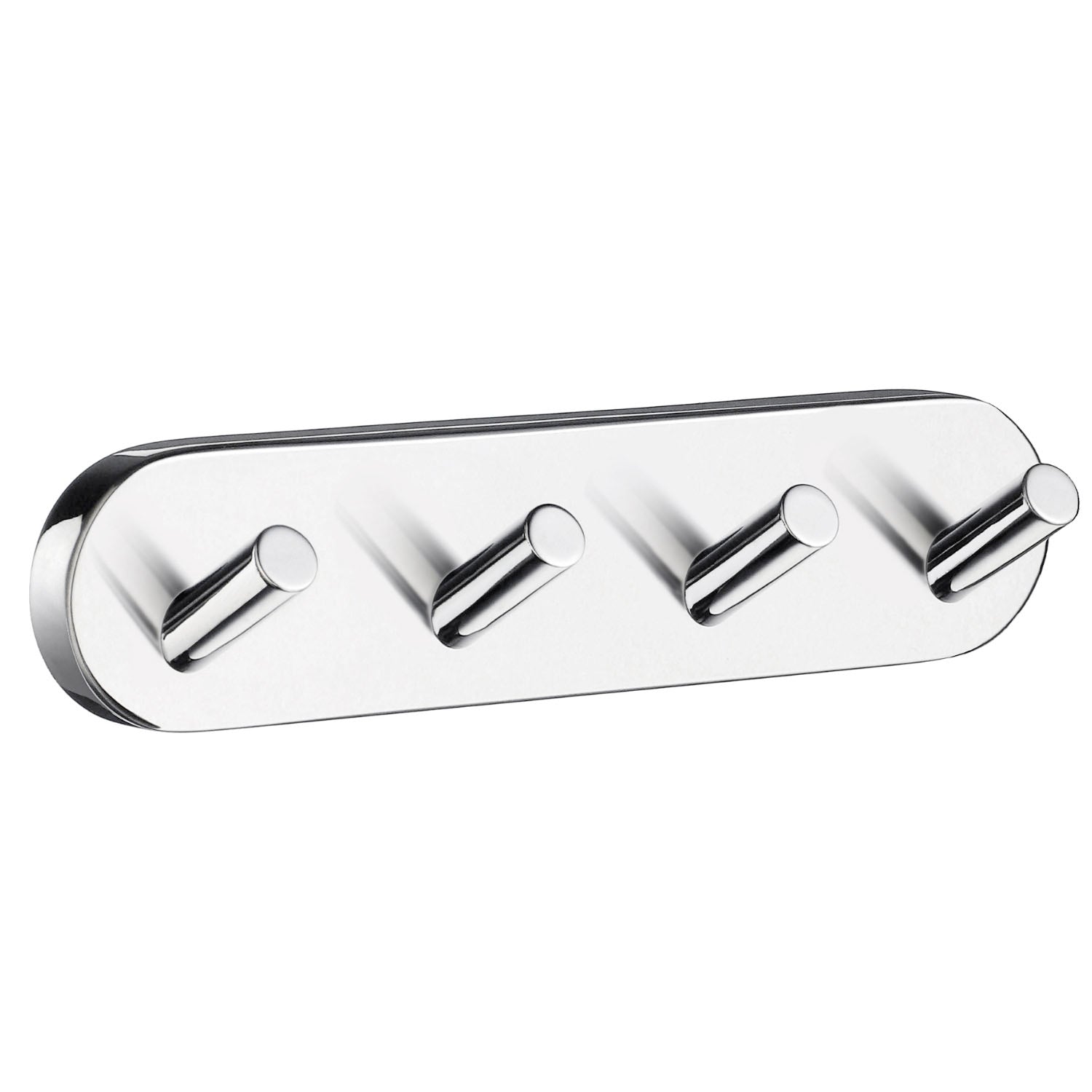 Towel Hooks Wall Mounted Storage Non-rust Brass Core | Quadruple | Polished Chrome