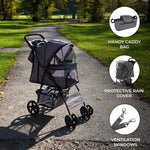 Pet Stroller With Rain Cover & Caddy Bag | Tartan