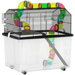 Hamster Cage With 31cm Deep Tray, Tube System, 58 X 43 X 57cm