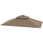 Grill Gazebo Cover Roof Replacement For 1.5 X 2.4m Frame | Khaki