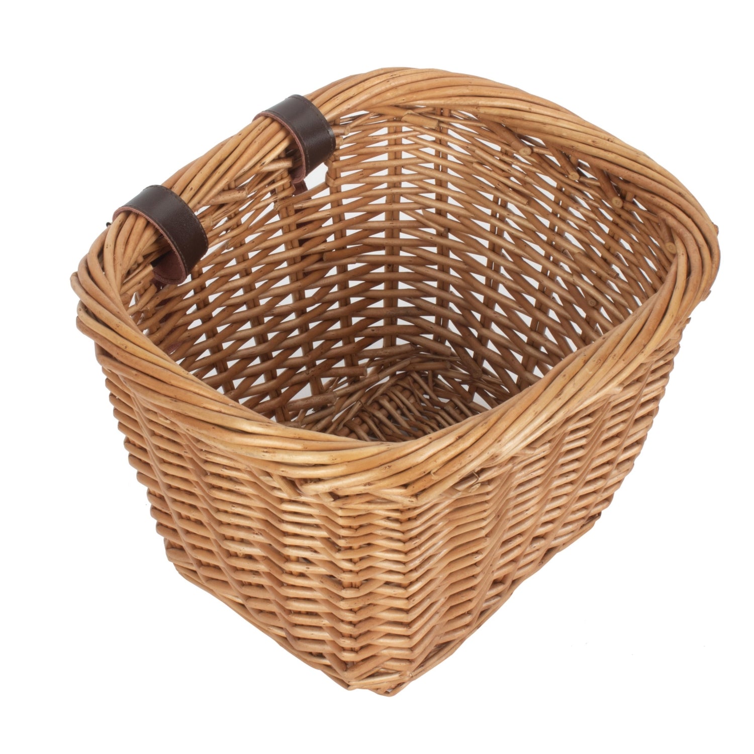 Wicker Heritage Rectangular Bicycle Basket