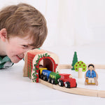 Red Brick Tunnel for Wooden Train Sets