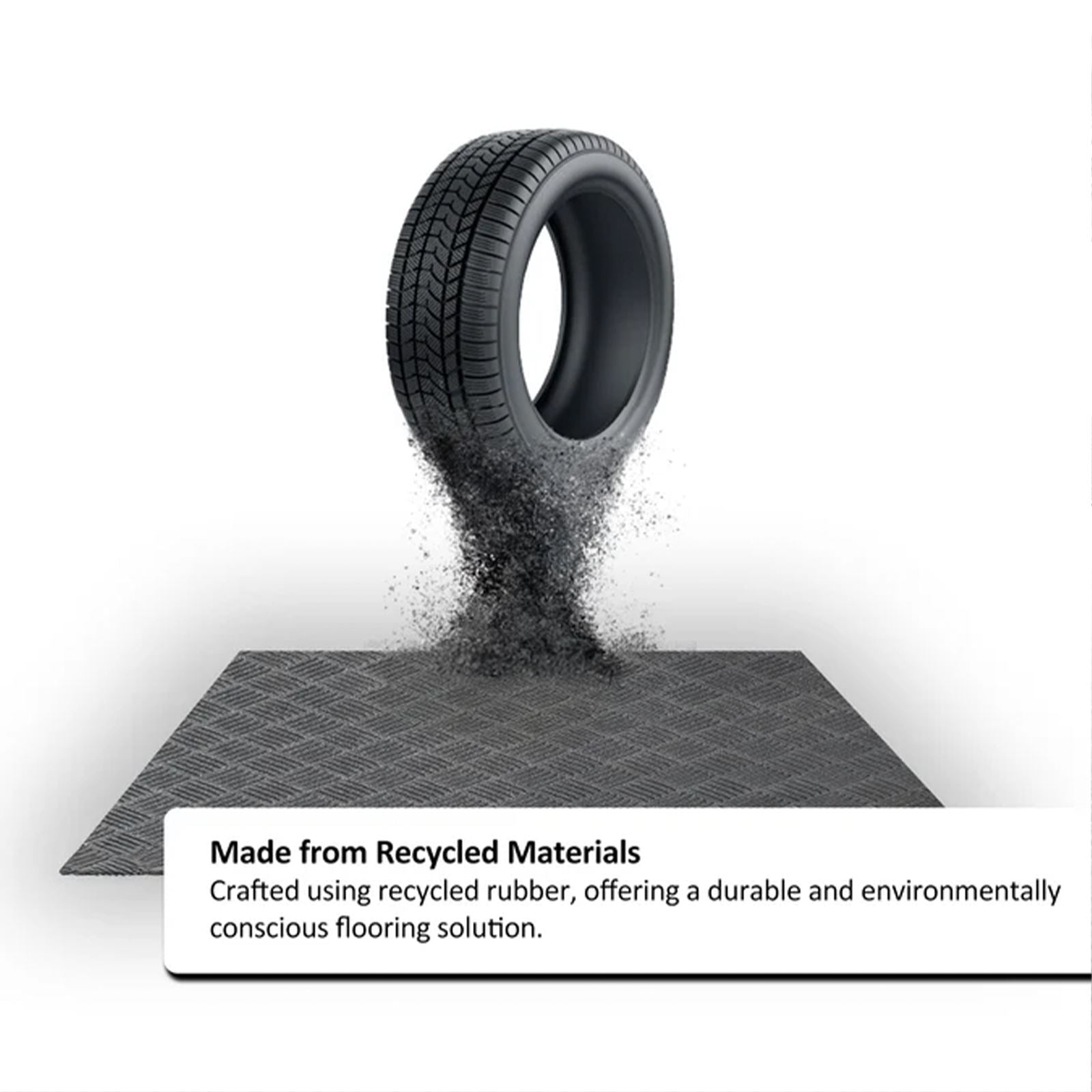 Deckplate Custom Cut Roll Non-Slip Heavy Duty Floor Mat | 150cm | Grey