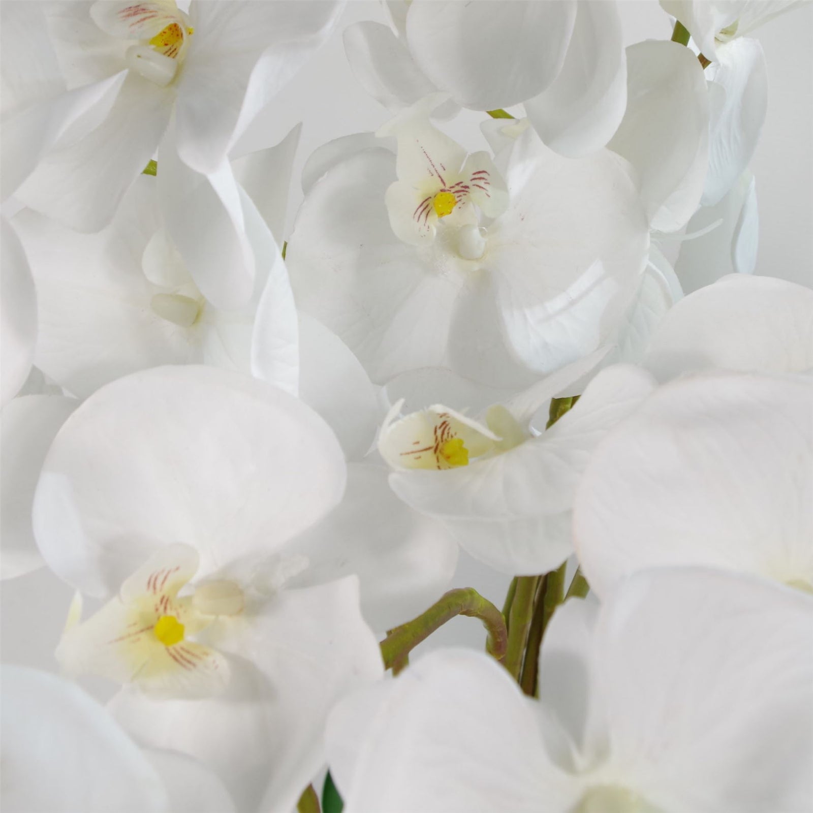 Artificial 85cm Deluxe Bush Orchid White